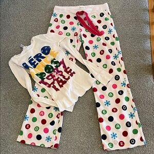 Aeropostale Kids Multicolor Polka Dot Pajama Set